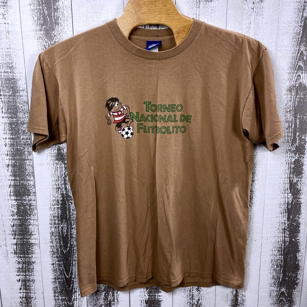Vintage Umbro Pepito Futbolito Gira Nacional 1997 T Shirt Brown XL USA